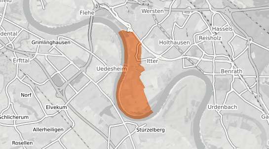 Mietspiegelkarte D&uuml;sseldorf Himmelgeist