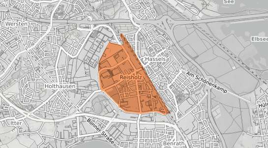 Mietspiegelkarte Düsseldorf Reisholz