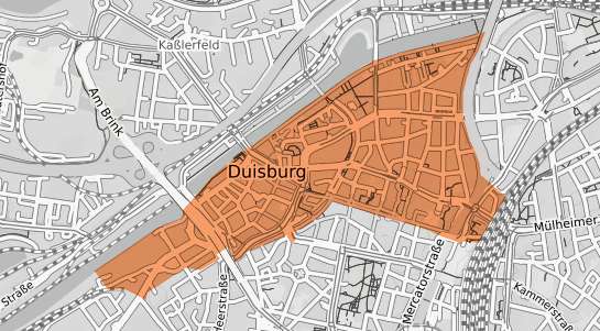 Mietspiegelkarte Duisburg Altstadt