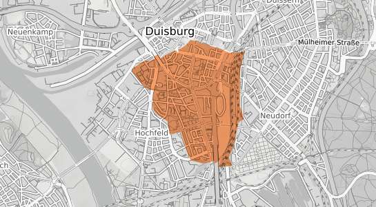 Mietspiegelkarte Duisburg Dellviertel