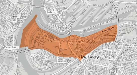 Mietspiegelkarte Duisburg Kasslerfeld