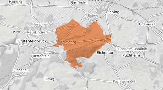 Mietspiegelkarte Emmering b. Wasserburg a. Inn Emmering