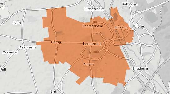 Mietspiegelkarte Erftstadt Lechenich