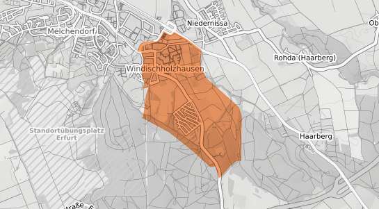 Mietspiegelkarte Erfurt Windischholzhausen