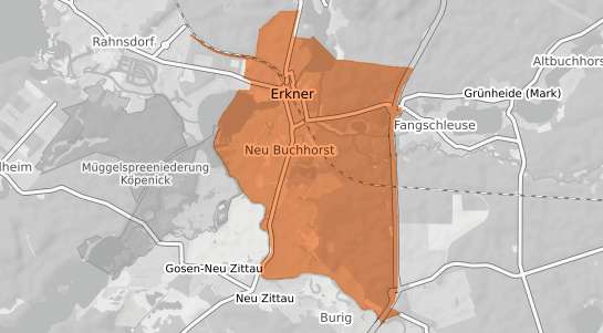 Mietspiegelkarte Erkner Erkner