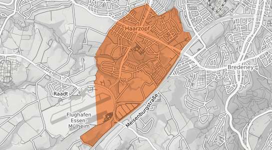 Mietspiegelkarte Essen Haarzopf
