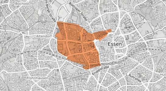 Mietspiegelkarte Essen Westviertel
