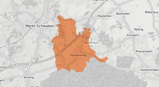 Mietspiegelkarte Forstinning Forstinning