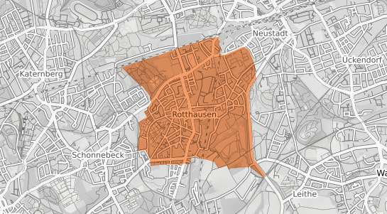 Mietspiegelkarte Gelsenkirchen Rotthausen