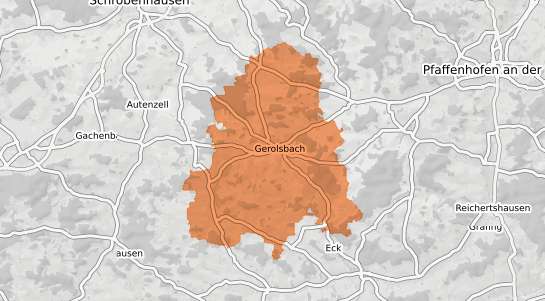 Mietspiegelkarte Gerolsbach Gerolsbach