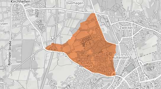 Mietspiegelkarte Gladbeck Rentfort