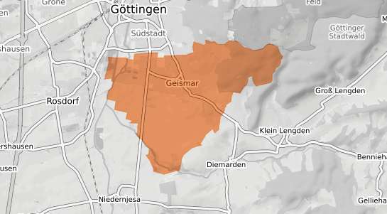 Mietspiegelkarte G&ouml;ttingen Geismar