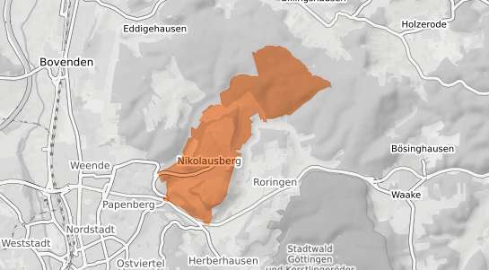 Mietspiegelkarte G&ouml;ttingen Nikolausberg