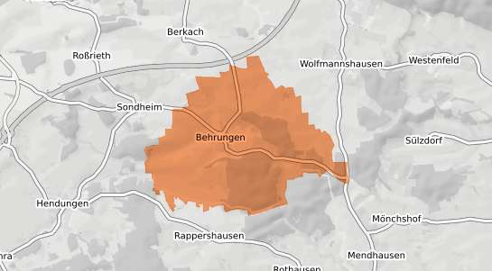 Mietspiegelkarte Bad K&ouml;nigshofen im Grabfeld Behrungen