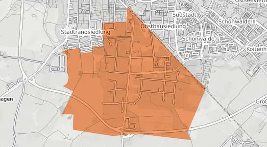 Mietspiegelkarte Greifswald Industriegebiet