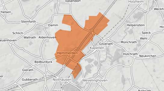 Mietspiegelkarte Grevenbroich Hemmerden