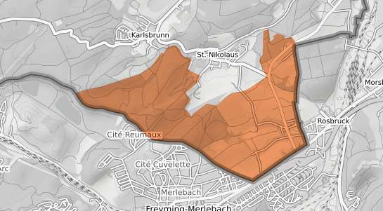 Mietspiegelkarte Großrosseln Nassweiler
