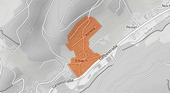 Mietspiegelkarte Gummersbach Elbach