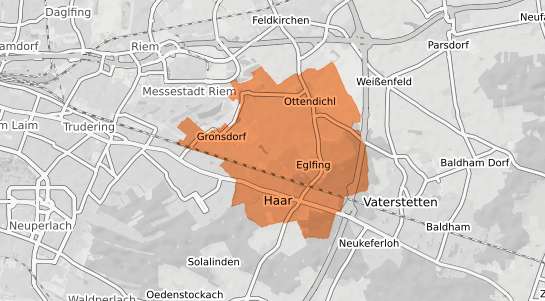 Mietspiegelkarte Haar (bei M&uuml;nchen) Haar