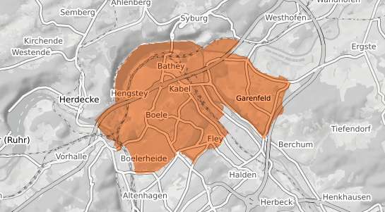 Mietspiegelkarte Hagen B&ouml;le