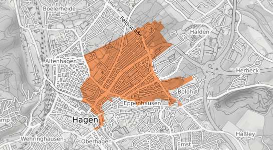Mietspiegelkarte Hagen Hochschulviertel