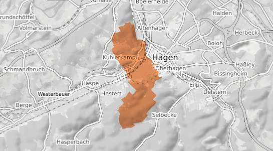 Mietspiegelkarte Hagen Wehringhausen