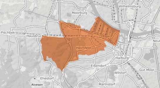 Mietspiegelkarte Hamburg Heimfeld