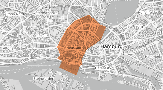 Mietspiegelkarte Hamburg Neustadt