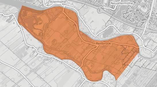 Mietspiegelkarte Hamburg Reitbrook