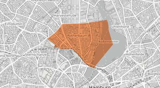 Mietspiegelkarte Hamburg Rotherbaum