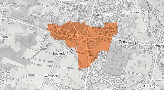 Mietspiegelkarte Hamburg Sinstorf