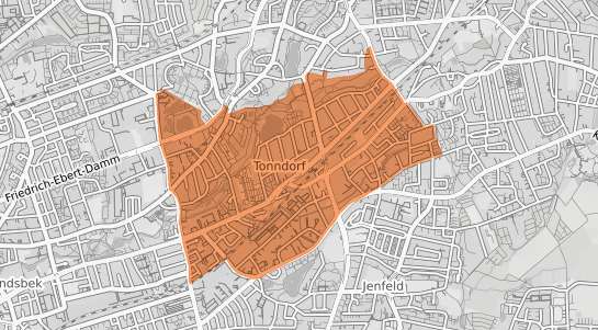 Mietspiegelkarte Hamburg Tonndorf