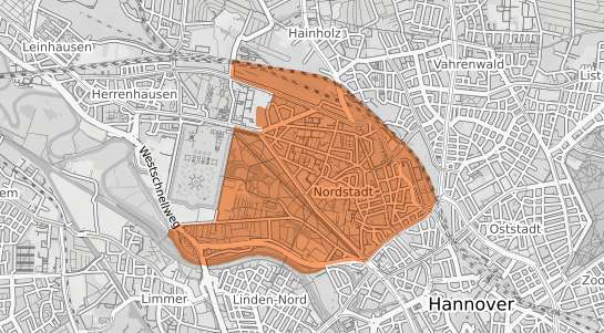 Mietspiegelkarte Hannover Nordstadt