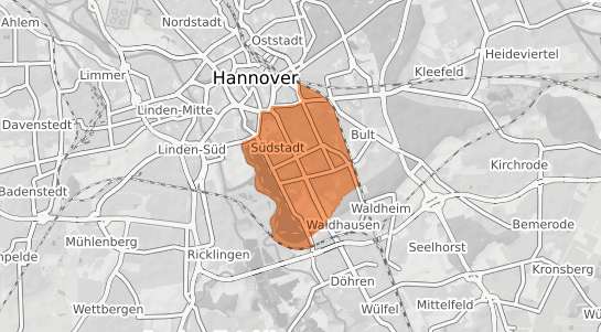 Mietspiegelkarte Hannover Südstadt