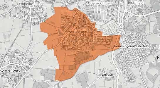 Mietspiegelkarte Hannover Wettbergen