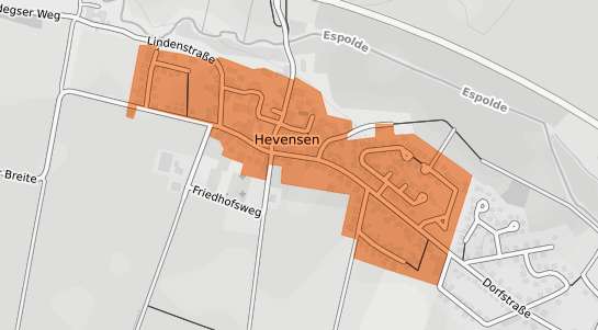 Mietspiegelkarte Hardegsen Hevensen