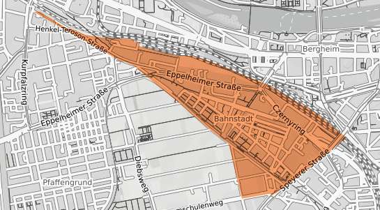 Mietspiegelkarte Heidelberg Bahnstadt