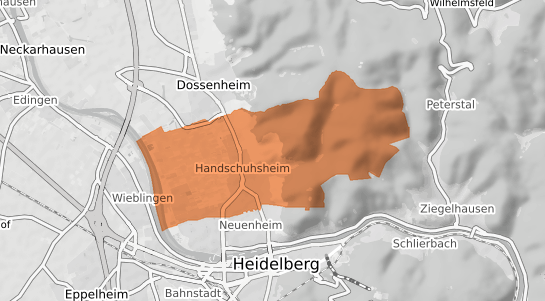 Mietspiegelkarte Heidelberg Handschuhsheim