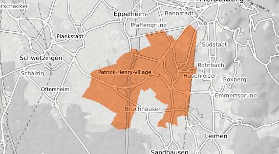 Mietspiegelkarte Heidelberg Kirchheim