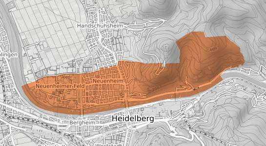 Mietspiegelkarte Heidelberg Neuenheim
