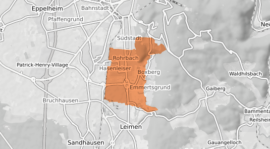 Mietspiegelkarte Heidelberg Rohrbach