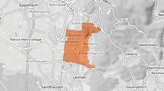 Mietspiegelkarte Heidelberg Rohrbach