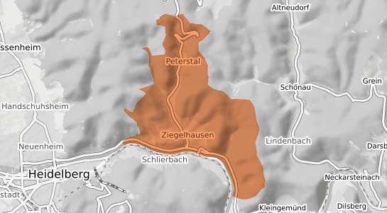 Mietspiegelkarte Heidelberg Ziegelhausen