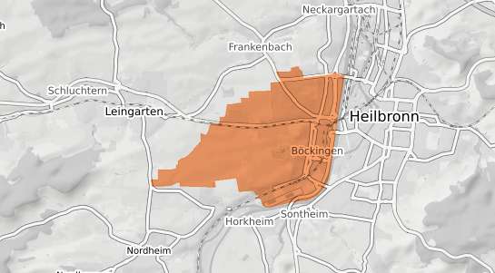 Mietspiegelkarte Heilbronn B&ouml;ckingen