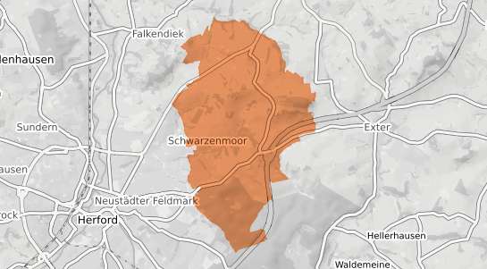 Mietspiegelkarte Herford Schwarzenmoor