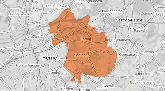 Mietspiegelkarte Herne Sodingen