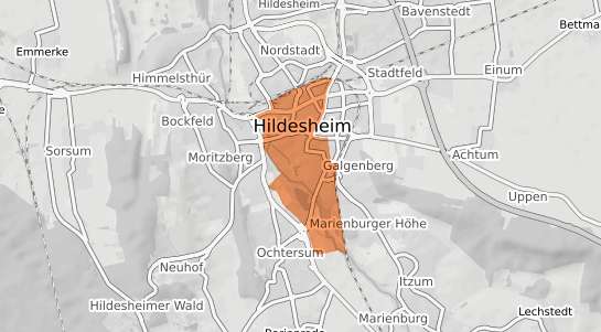 Mietspiegelkarte Hildesheim Neustadt