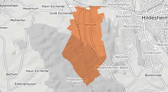 Mietspiegelkarte Hildesheim Sorsum