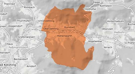 Mietspiegelkarte Hohenwarth Hohenwarth