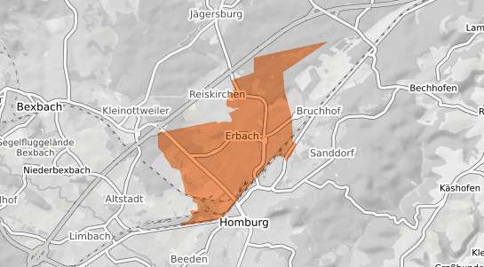 Mietspiegelkarte Homburg Erbach